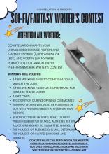 ConStellation 15 Bryce Pfeiffer Memorial Writers Contest Poster